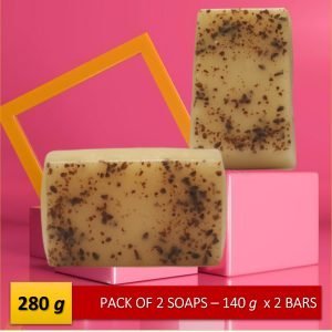 LUXE Flax Seed Shine Bright Bar Handmade Herbal Soap – Set of 2 (140 Grams x 2 Soaps)-EL1122121