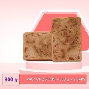 LUXE Rose Petal Flawless Skin Bar Handmade Herbal Soap-Set of 2 (150 Grams x 2 Soaps)-EL1122202