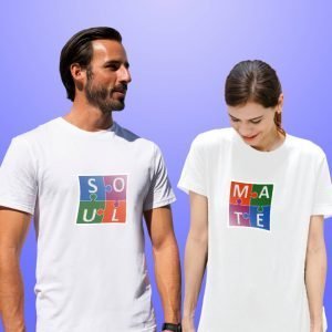 Printed T Shirts-Pack of 2-Couple Tee-SOUL+MATE-by ZingerTees-EL9120002-3