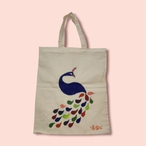 Asaadharan-Eco Shopping Bags-Peacock-OS0007-by OM SAI Arts