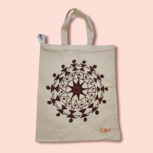 Asaadharan-Eco Shopping Bags-Warli-OS0006-by OM SAI Arts