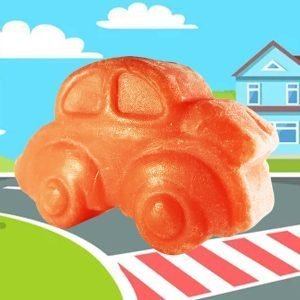 Kids Red Car Milk Bar Handmade Herbal Soap- 150 Grams (Set of 2)-EL1122221