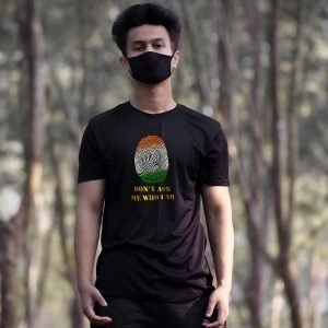 Printed T Shirts-Indian Thumb Print-by ZingerTees-Unisex-EL9120014