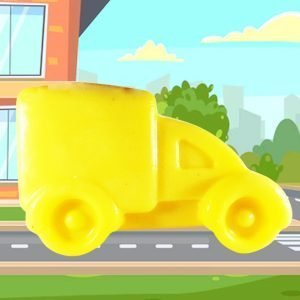 Kids Yellow Truck Milk Bar Handmade Herbal Soap- 160 Grams (Set of 2)-EL1122227