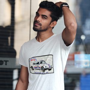 Printed T Shirts-Classic Car-VW Beetle 1963-by ZingerTees-Unisex-EL9120037