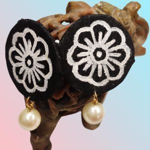 Jaya – Handmade Fabric Earrings-Rashmi’s Art-Jewelry–RA0032