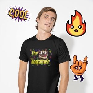 Printed T Shirts-The DogFather Design-by ZingerTees-For Men-EL9120059