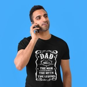 Printed T Shirts-Dad Man-Myth-Legend-by ZingerTees-For Men-EL9120067