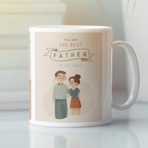 Printed Ceramic 3 Best Dad Mini Posters Design-by ZingerTees -EL7222120