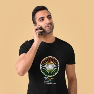 Printed T Shirts-India 75th independence day – Azadi Ka Amrit Mahotsav-by ZingerTees-Unisex-EL9120072