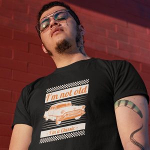 Printed T Shirts-Classic Beauties Vintage Car Club Series – Design No.8-by ZingerTees-Men-EL9120154