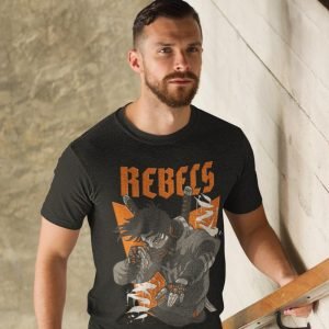 Printed T Shirts-Japanese Anime Art Series – 16 – Underground Rebels Design-by ZingerTees-Unisex-EL9120230