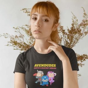 Printed T Shirts-Superhero – Avendudes – Earth’s Okayest Heros – 2 Design-by ZingerTees-Unisex-EL9120113