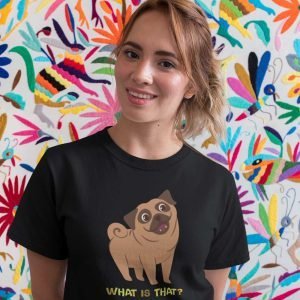 Printed T Shirts-Funny Dog Life Series – 1 – What is That? Design-by ZingerTees-Unisex-EL9120131