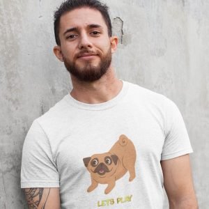 Printed T Shirts-Funny Dog Life Series – 2 – Lets Play Design-by ZingerTees-Unisex-EL9120132