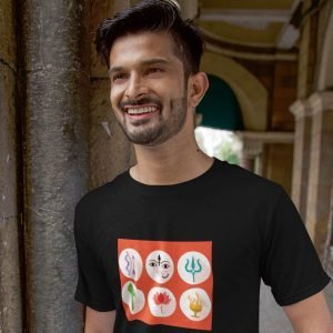 Printed T Shirts-Goddess Durga – Six Icons Design-by ZingerTees-Unisex-EL9120121