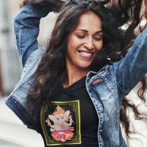 Printed T Shirts-God – Ganesha – 4 – Kripalu: Merciful Lord Design-by ZingerTees-Unisex-EL9120211