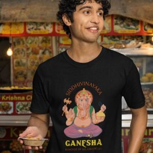 Printed T Shirts-God – Ganesha -1 – Remover of all Obstacles Design-by ZingerTees-Men-EL9120189