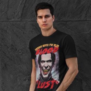 Printed T Shirts-Horror Movie Club Series -1-Vampire Blood Lust Design-by ZingerTees-Unisex-EL9120165