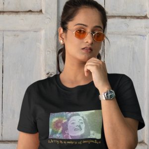 Printed T Shirts-Legends – Madhubala – Worry is a misuse of imagination Design-by ZingerTees-Unisex-EL9120117