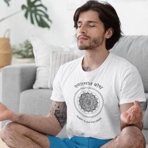 Printed T Shirts-Mandala Design with Inspirational Ancient Indian Vedic Quotes -10-by ZingerTees-Unisex-EL9120201