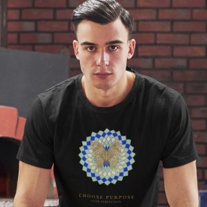 Printed T Shirts-Mandala Design with Inspirational Ancient Indian Vedic Quotes -12-by ZingerTees-Unisex-EL9120203