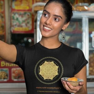 Printed T Shirts-Mandala Design with Inspirational Ancient Indian Vedic Quotes -5-by ZingerTees-Unisex-EL9120196