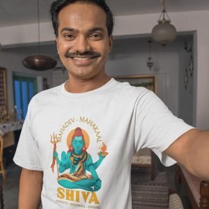 Printed T Shirts-God – Shiva – 1 – Infinty Beginning Ending Design-by ZingerTees-Men-EL9120188