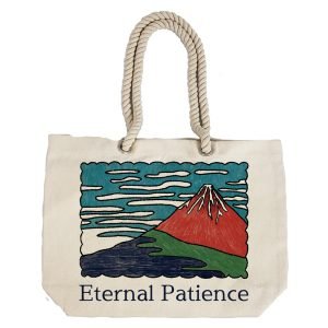 EqualLife – Printed 100% Recycled Cotton Canvas Tote Bag – Mount Fujiama Design – EL8220116