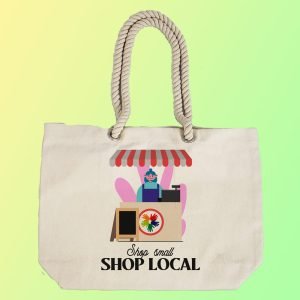 EqualLife – Printed 100% Recycled Cotton Canvas Tote Bag – Shop Local Design – EL8220111