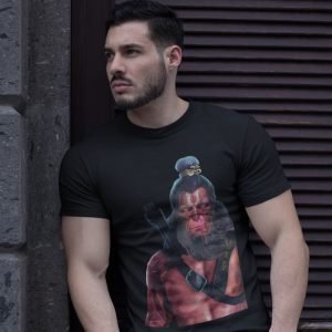 Printed T Shirts-God – Warrior Hanuman Design-by ZingerTees-For Men-EL9120118