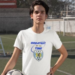 Printed T Shirts-Football Series – Greatest Of All Time – Tribiute to Messi and Maradona Design-by ZingerTees-Unisex-EL9120235