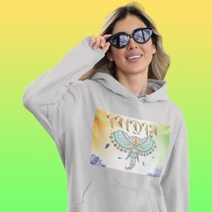 Printed Hoodie-Celebrate India Series – The Mandala Elephant Design-by ZingerTees-Unisex-EL9410020