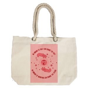 EqualLife – Printed 100% Recycled Cotton Canvas Tote Bag – Astrology Magic Eye Wisdom Design – EL8220140