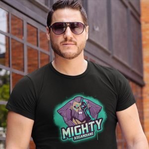 Printed T Shirts-Viking Gods Series – The Mighty Asgardians Design-by ZingerTees-Unisex-EL9120281