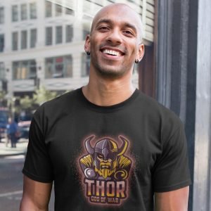 Printed T Shirts-Viking Gods Series – Thor Odinson The God of War Design-by ZingerTees-Unisex-EL9120283