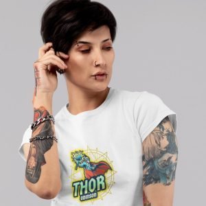 Printed T Shirts-Viking Gods Series – Thor Odinson The Mighty Warrior Design-by ZingerTees-Unisex-EL9120284