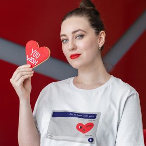 Printed T Shirts-Valentine’s Day – I’m in love with you Design-by ZingerTees-Unisex-EL9120269