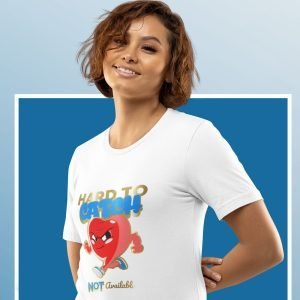 Printed T Shirts-Valentine’s Day – Hard to Catch Not Available Design-by ZingerTees-Unisex-EL9120264