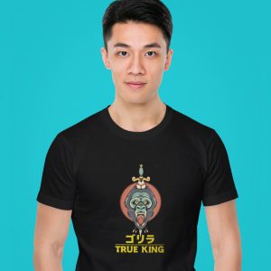 EqualLife Pure Cotton Chest Print T Shirt-Japanese Anime True King Design-19-by ZingerTees-Unisex-EL9120379