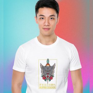 EqualLife Pure Cotton Chest Print T Shirt-Japanese Anime Alpha Leader Design-25-by ZingerTees-Unisex-EL9120385