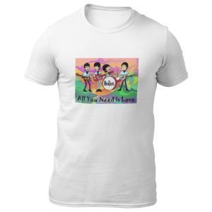 EqualLife Cotton Half Sleeve Chest Print T Shirt-Tribute to The Beatles-Rock Music Legends-11-by ZingerTees-Unisex-EL9120346