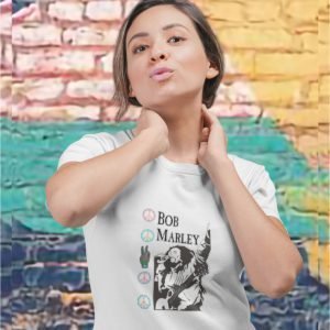 EqualLife Pure Cotton Chest Print T Shirt-Tribute to Bob Marley-Rock Music Legends-13-by ZingerTees-Unisex-EL9120367