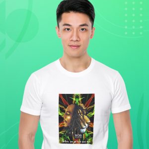 EqualLife Pure Cotton Chest Print T Shirt-Tribute to Bob Marley-Rock Music Legends-4-by ZingerTees-Unisex-EL9120358