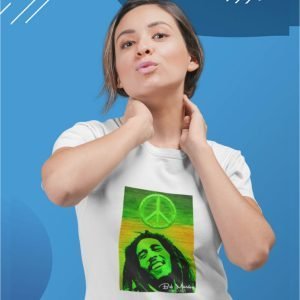 EqualLife Pure Cotton Chest Print T Shirt-Tribute to Bob Marley-Rock Music Legends-5-by ZingerTees-Unisex-EL9120359