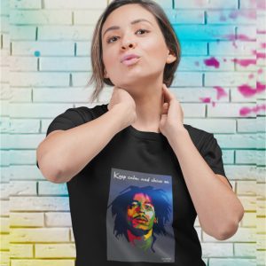 EqualLife Pure Cotton Chest Print T Shirt-Tribute to Bob Marley-Rock Music Legends-7-by ZingerTees-Unisex-EL9120361