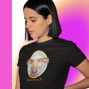 EqualLife Pure Cotton Chest Print T Shirt-Slogan Funny Dog-Alien Mild Control-Design-15-by ZingerTees-Unisex-EL9120466