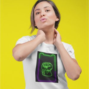 EqualLife Pure Cotton Chest Print T Shirt-The Hulk Neon Icon Design-8-by ZingerTees-Unisex-EL9120419