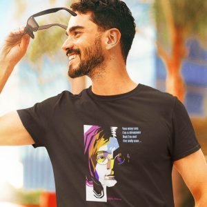 EqualLife Pure Cotton Chest Print T Shirt-Tribute to John Lennon-Rock Music Legends-1-by ZingerTees-Unisex-EL9120348