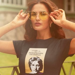 EqualLife Pure Cotton Chest Print T Shirt-Tribute to John Lennon-Rock Music Legends-2-by ZingerTees-Unisex-EL9120349